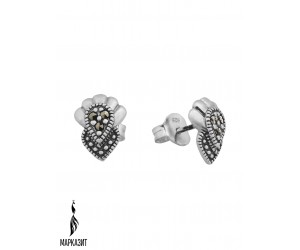 Серьги арт. HE182P Марказит