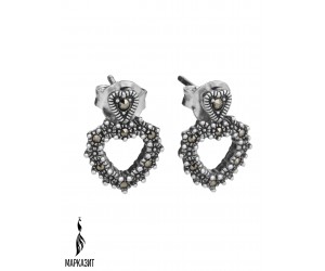Серьги арт. HE0897P Марказит